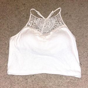 Crop top by SO it’s white and a medium